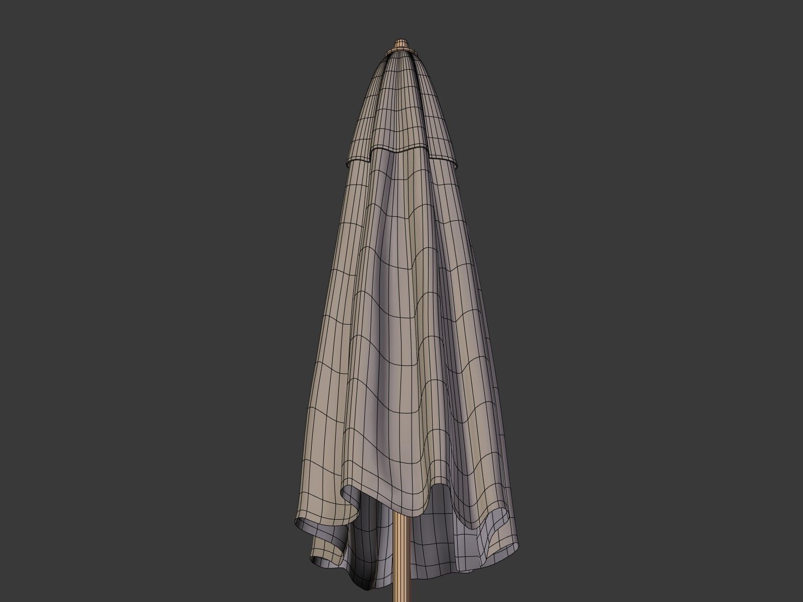 Umbrella Patio Parasol 1 Low-poly 3D model_19