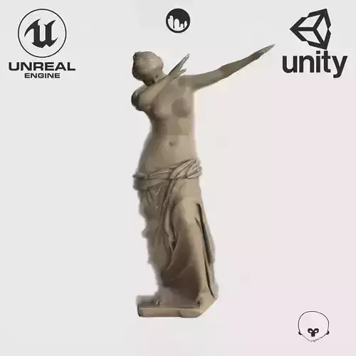 VR Sculpture Venus dab Milo by Dankelangelo Ultra-Low-Poly Low-poly 3D model