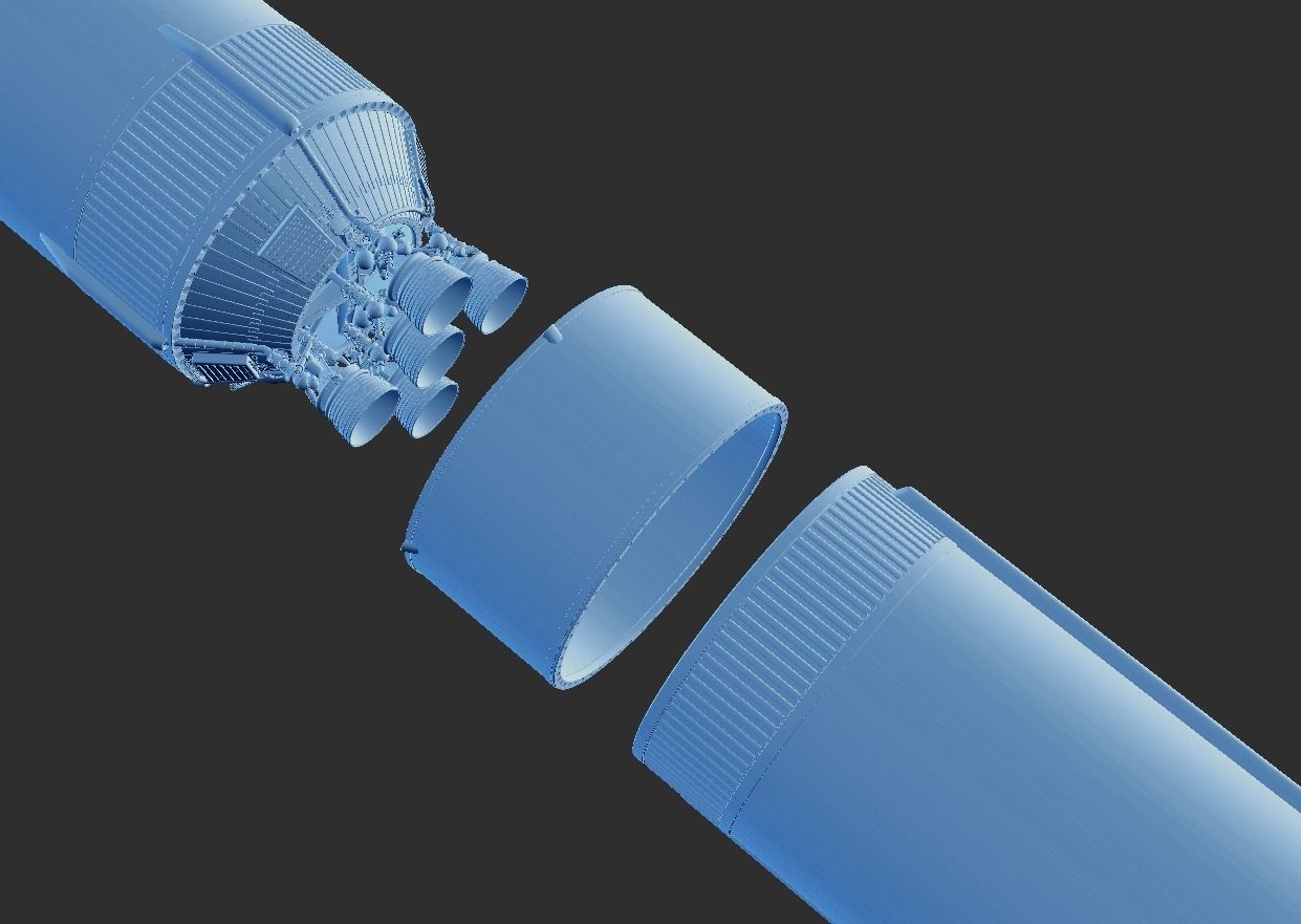 saturn-5 rocket 3D model_26