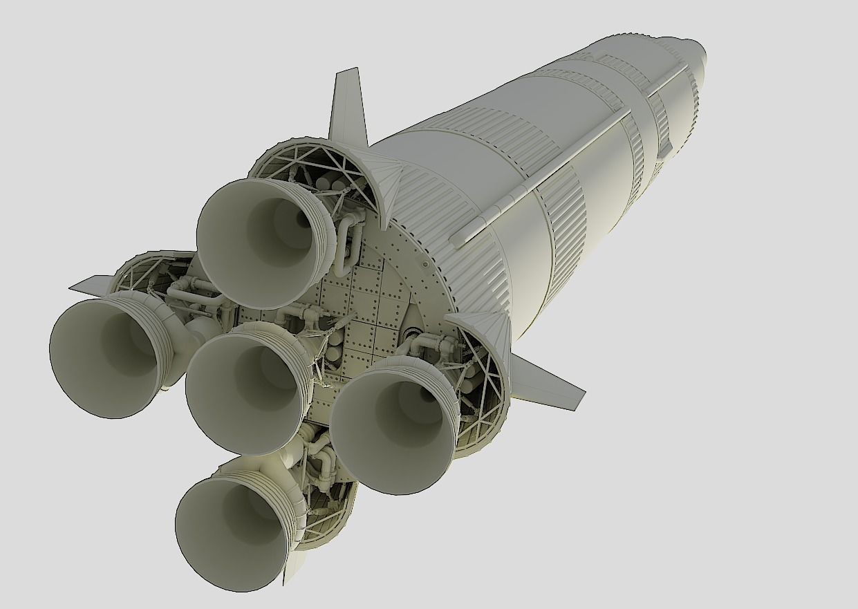 saturn-5 rocket 3D model_16