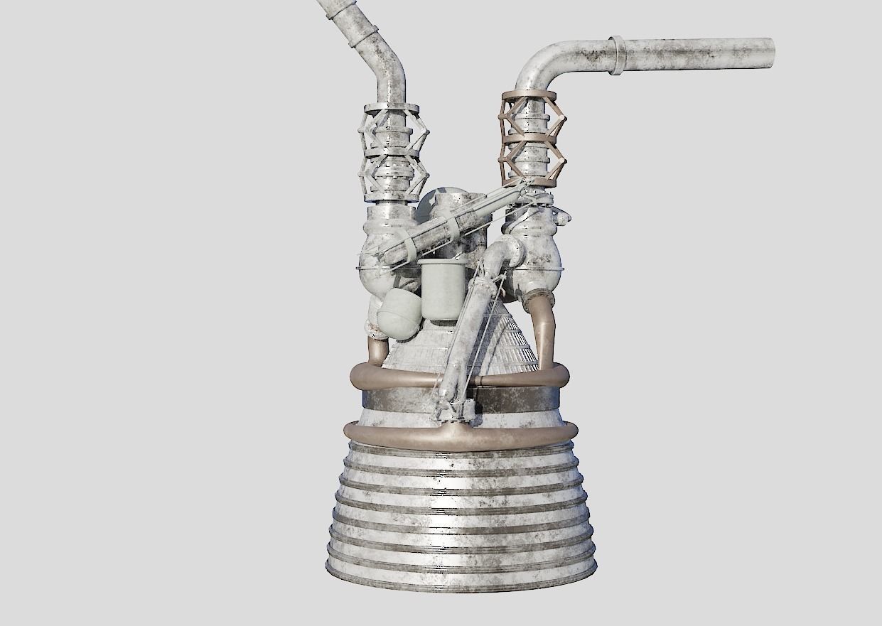 saturn-5 rocket 3D model_12