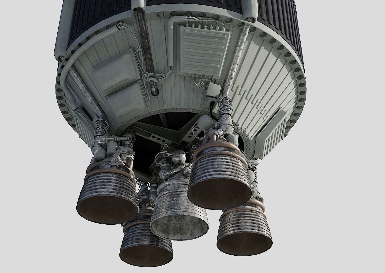 saturn-5 rocket 3D model_3