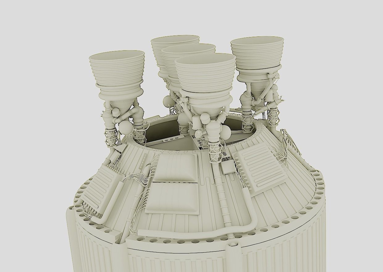 saturn-5 rocket 3D model_15