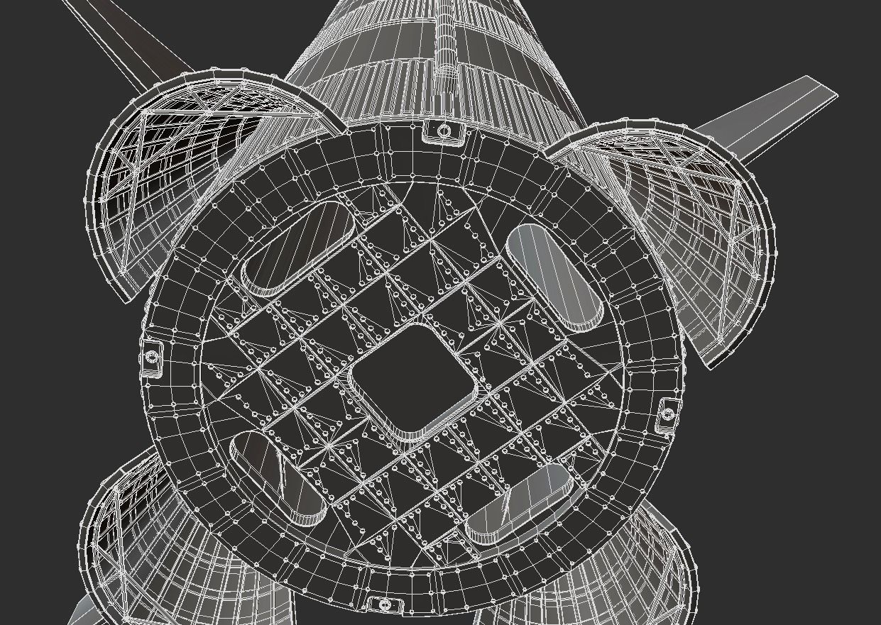 saturn-5 rocket 3D model_24