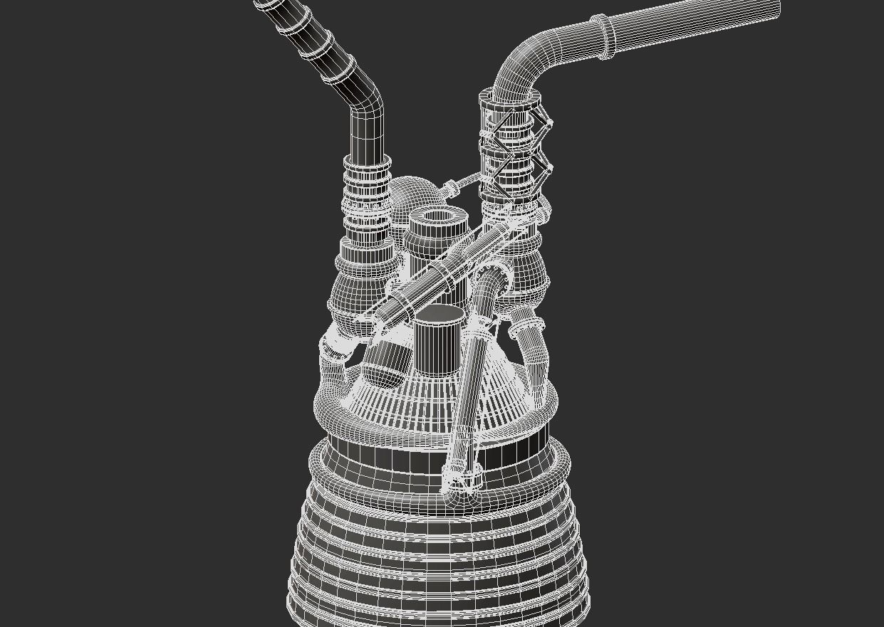 saturn-5 rocket 3D model_19