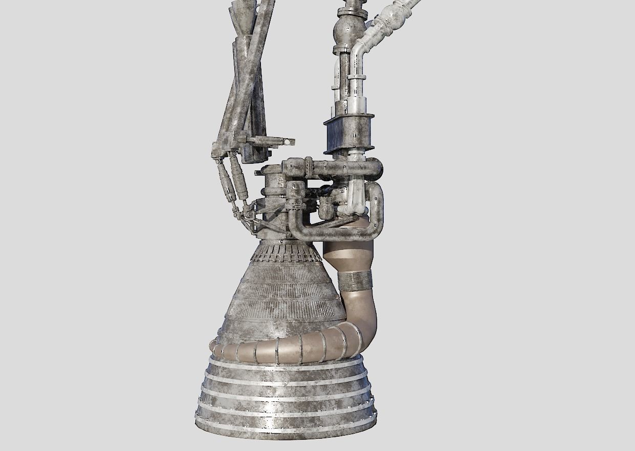 saturn-5 rocket 3D model_11