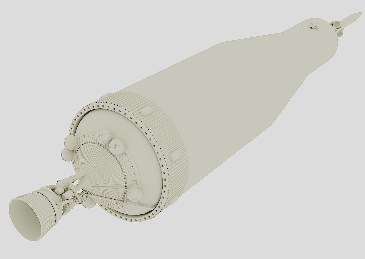 saturn-5 rocket 3D model_14