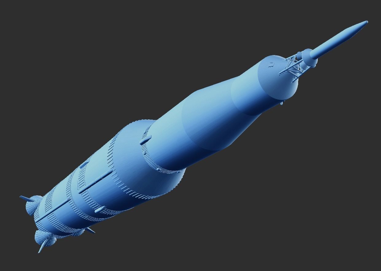 saturn-5 rocket 3D model_21