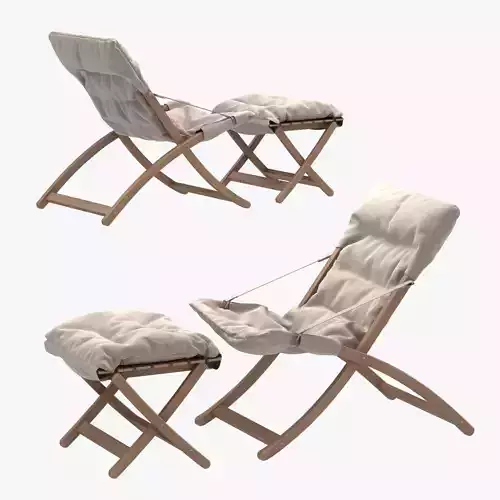 Fiam Linda armchair and matty soft foot stool