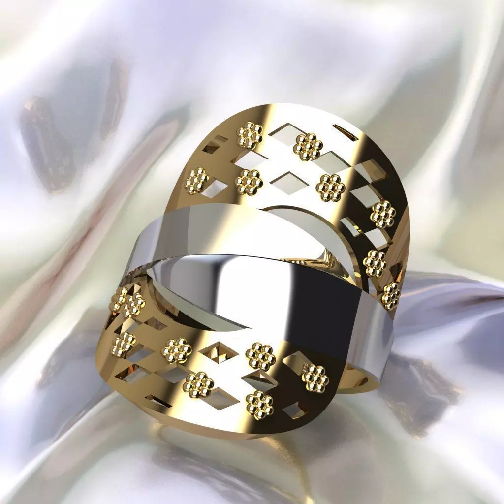 rings without stone 3D print model_0