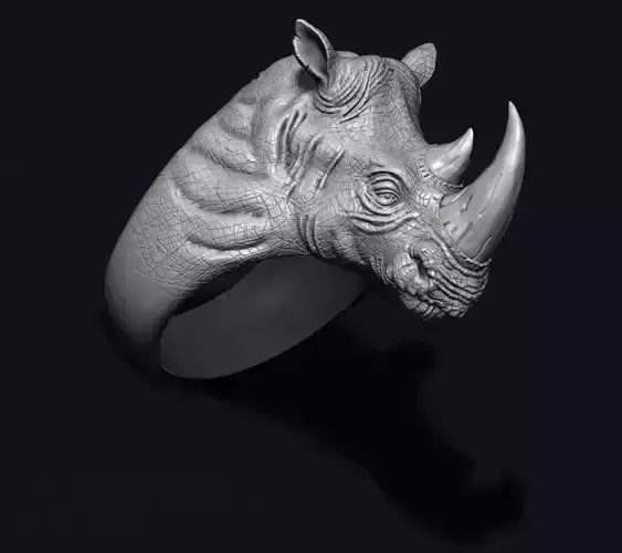 Rhino ring 3D print model