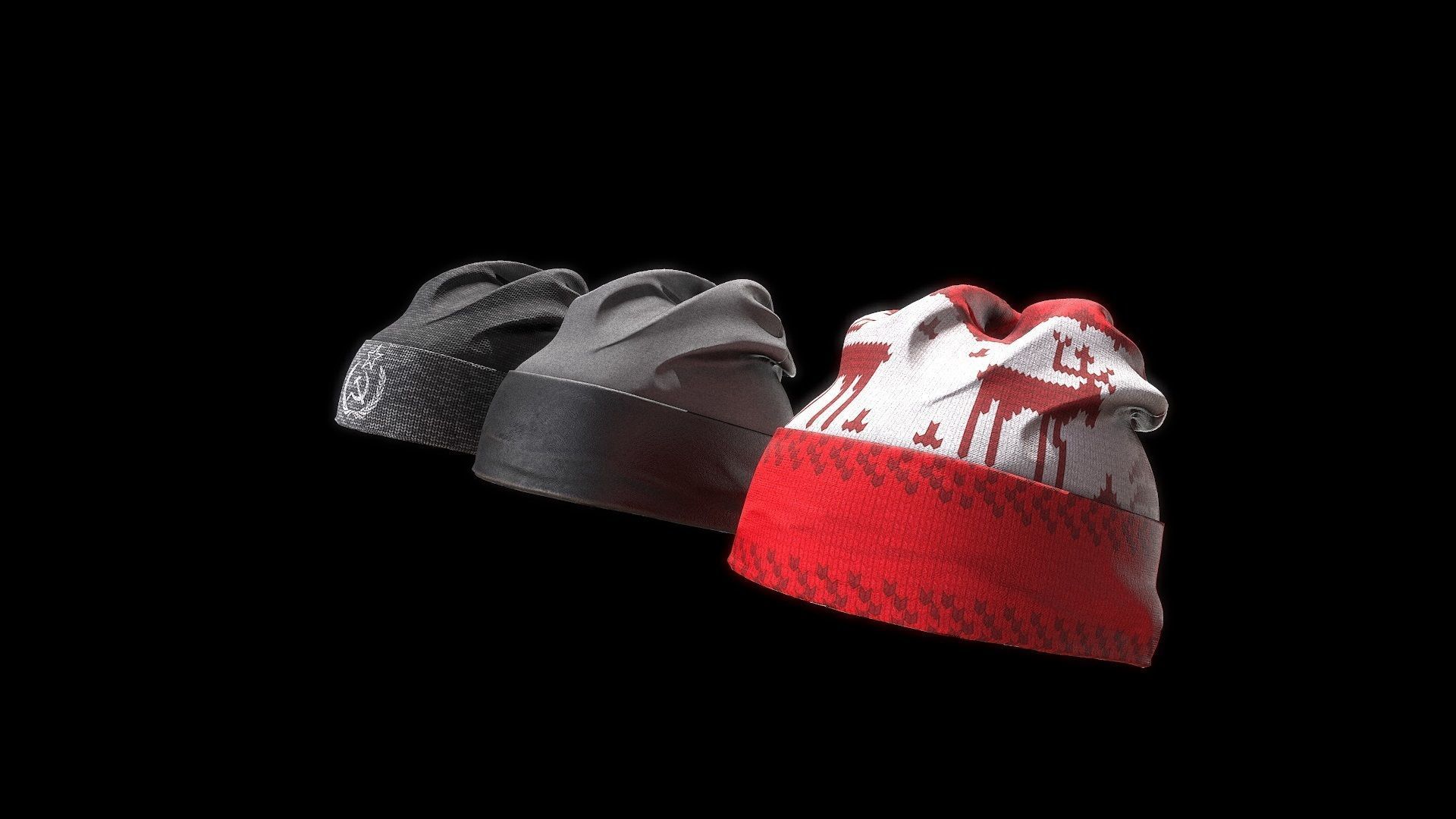 Dress 2 Low-poly 3D model_5