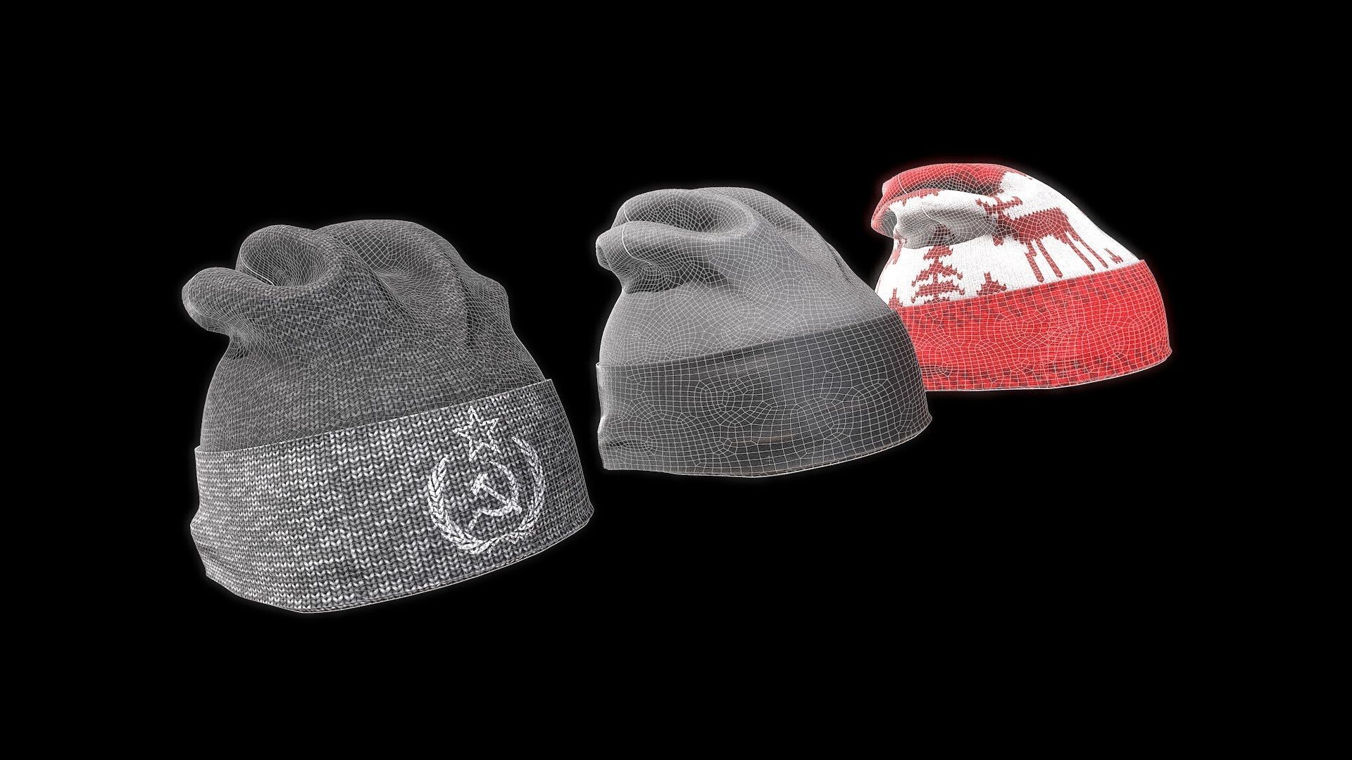 Dress 2 Low-poly 3D model_3