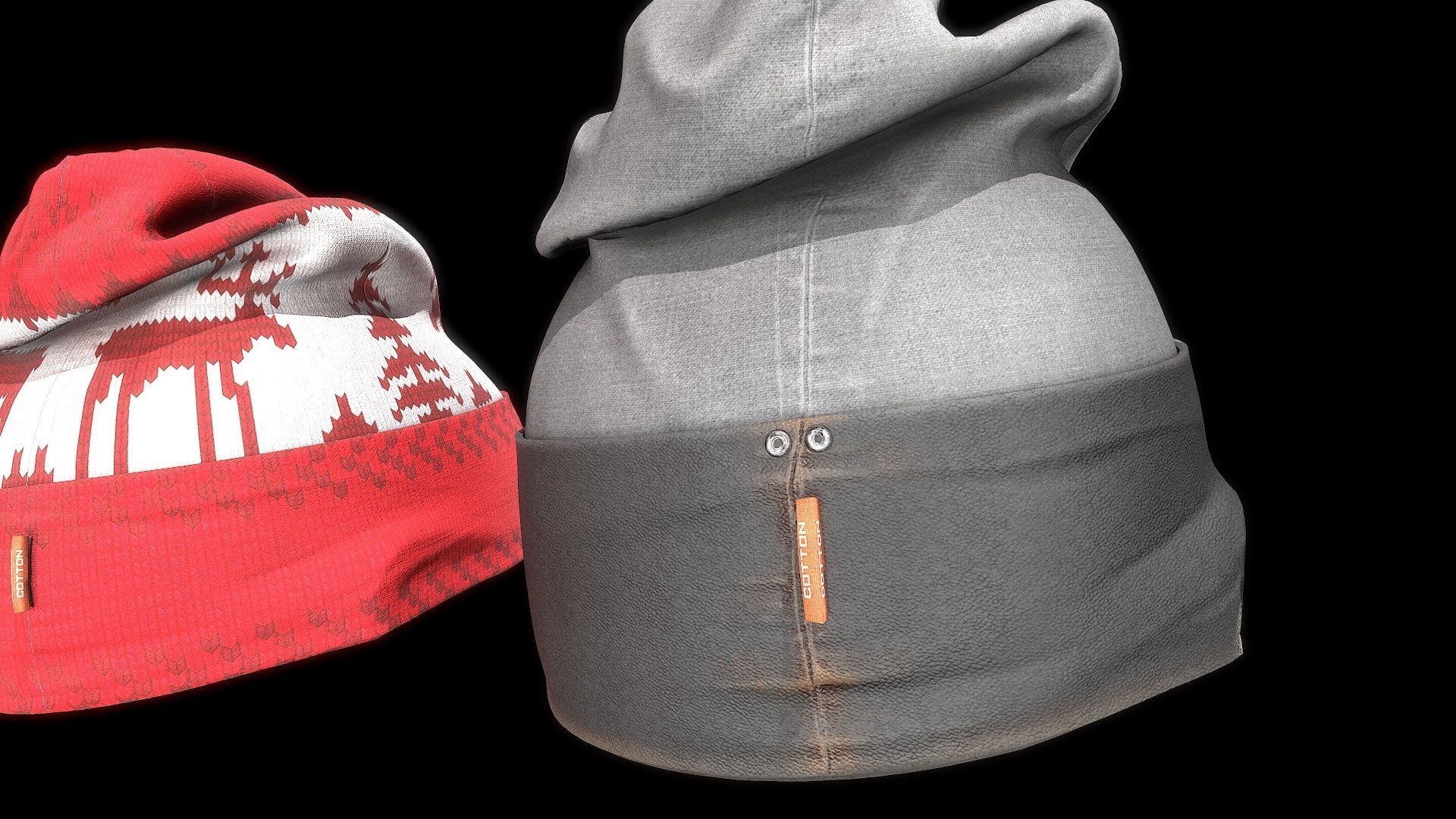 Dress 2 Low-poly 3D model_7