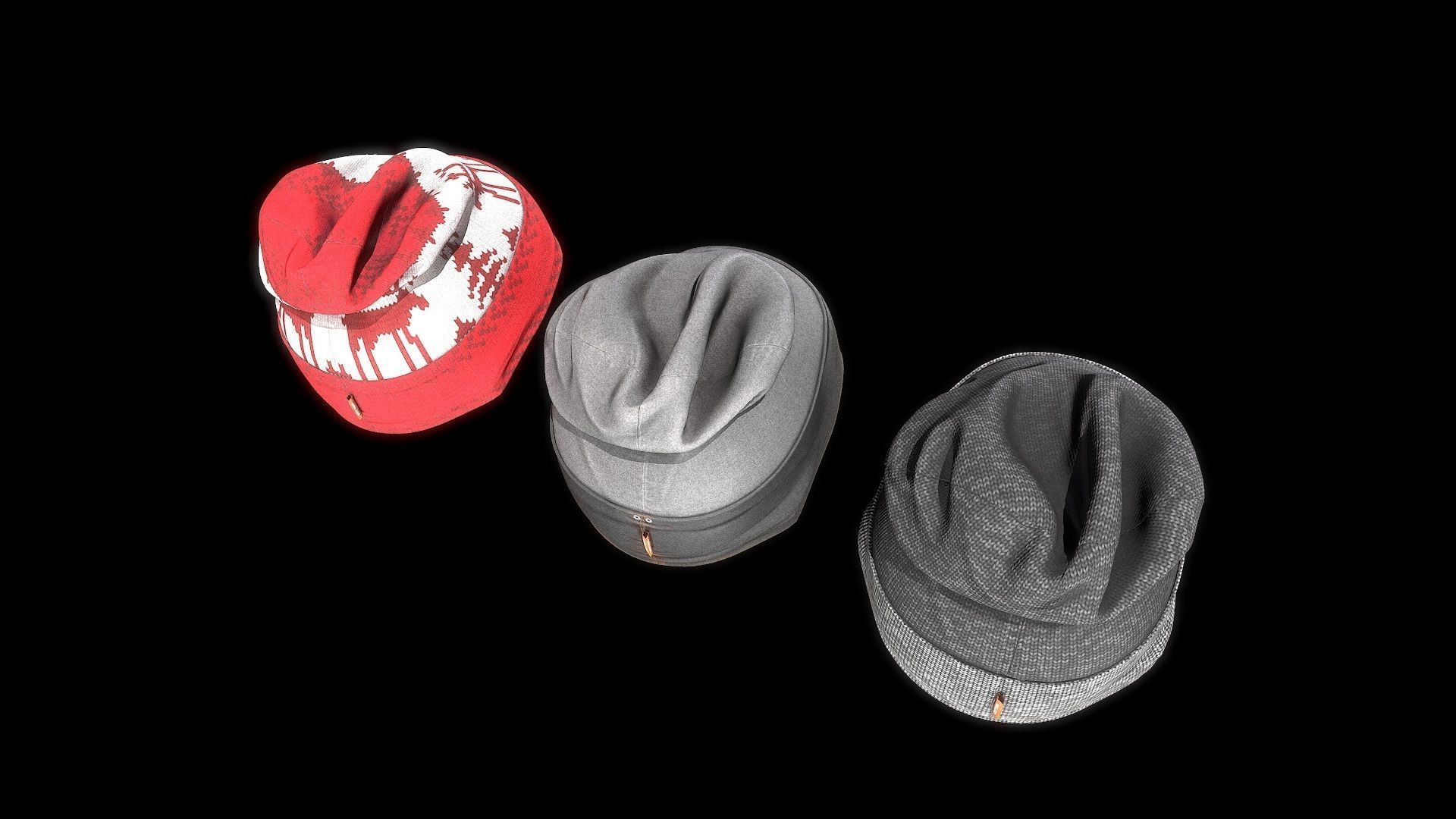 Dress 2 Low-poly 3D model_8