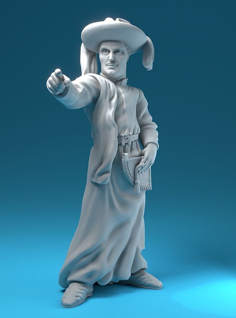 Prince Henry the Navigator Heroic miniature 3D print model 3D print model_3