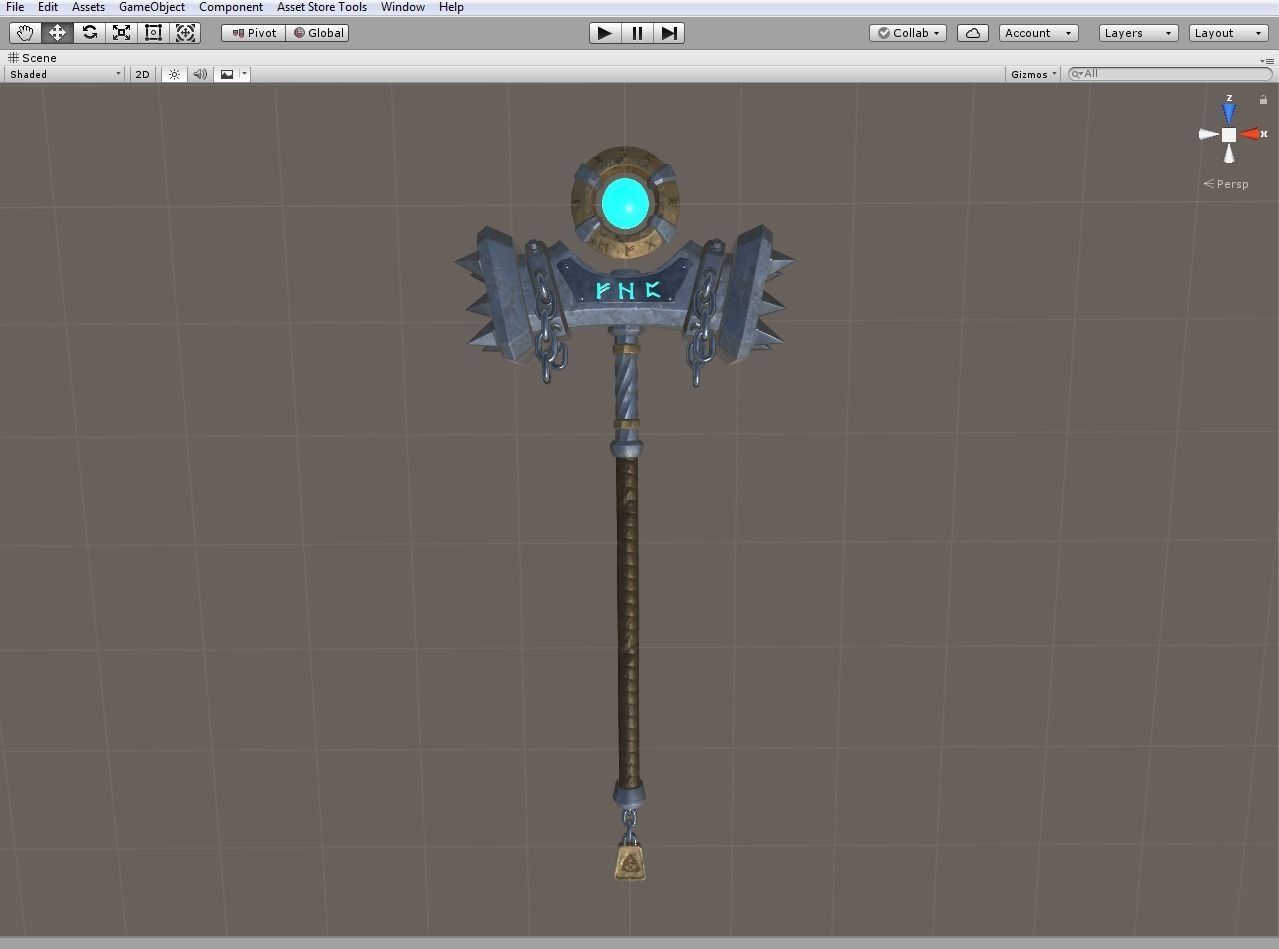 Hammer Heritage Low-poly 3D model_5