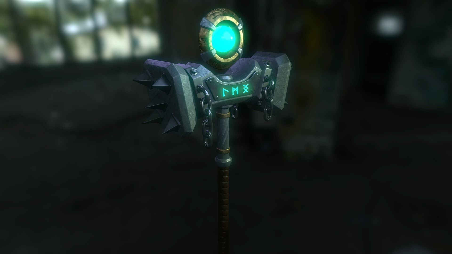 Hammer Heritage Low-poly 3D model_1