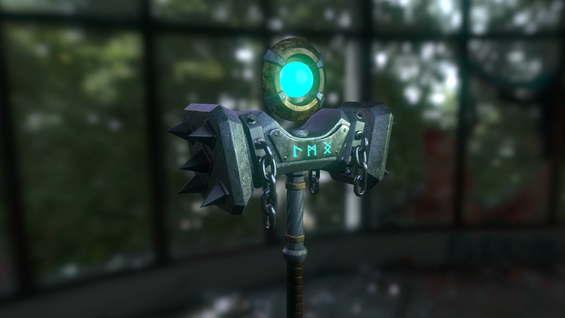 Hammer Heritage Low-poly 3D model_3