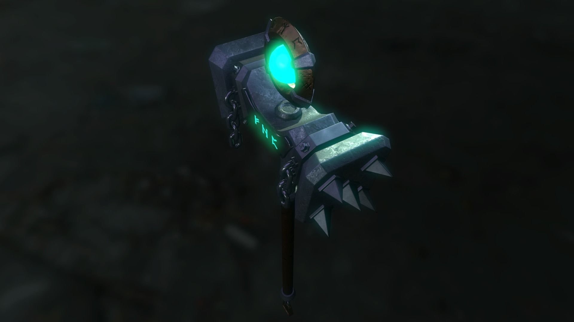 Hammer Heritage Low-poly 3D model_4