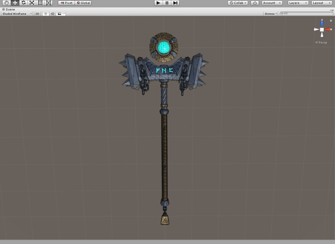 Hammer Heritage Low-poly 3D model_6