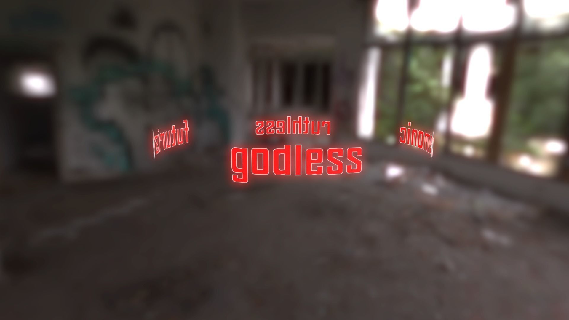 Demonic sci-fi katana  Low-poly 3D model_6