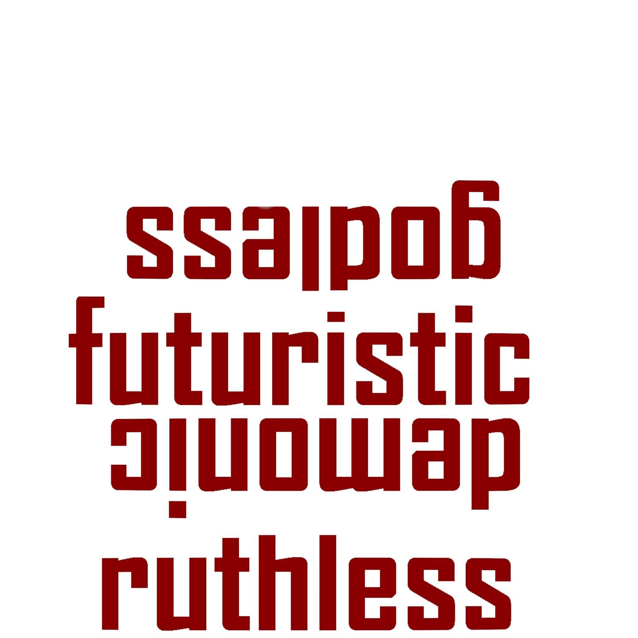 Demonic sci-fi katana  Low-poly 3D model_9