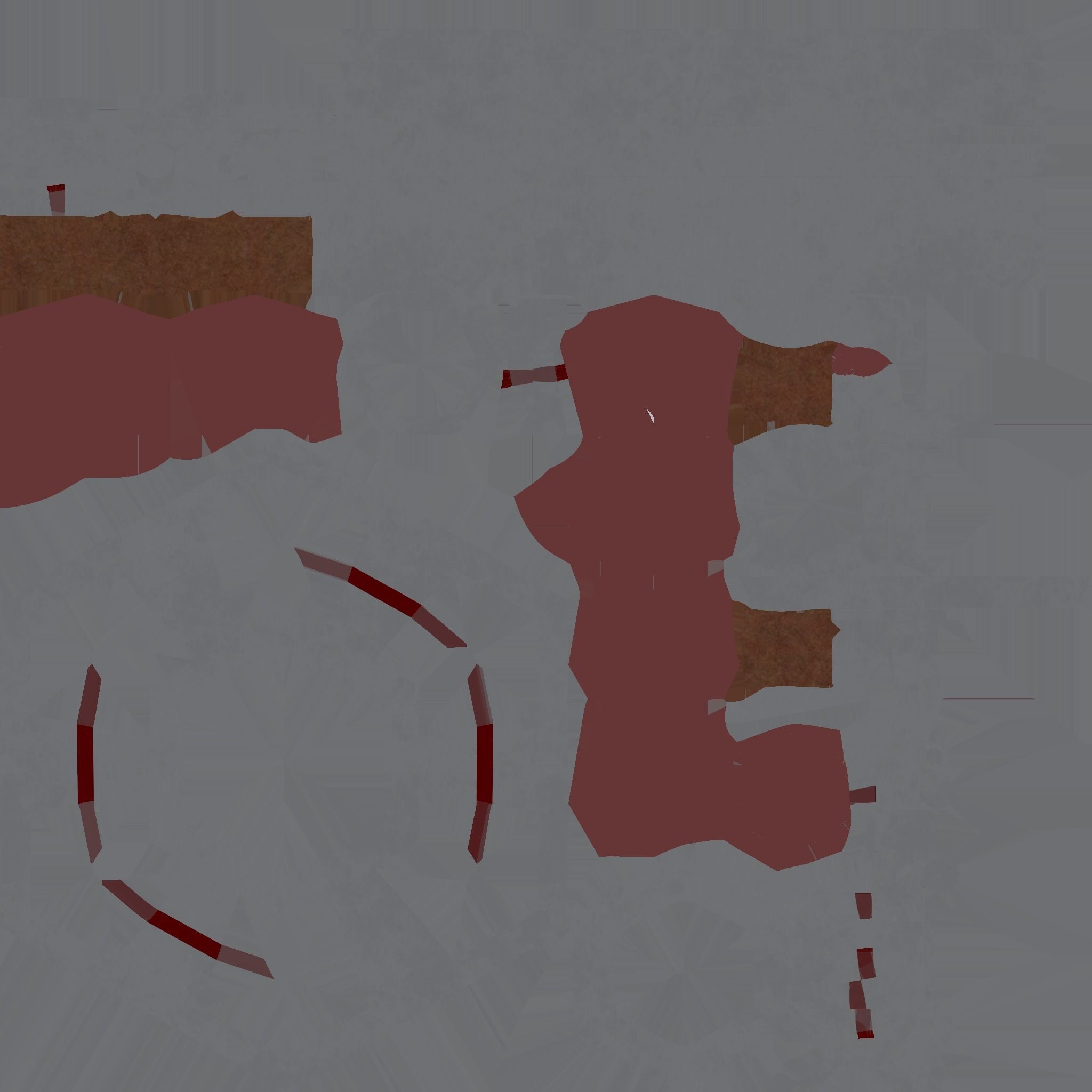 Demonic sci-fi katana  Low-poly 3D model_17