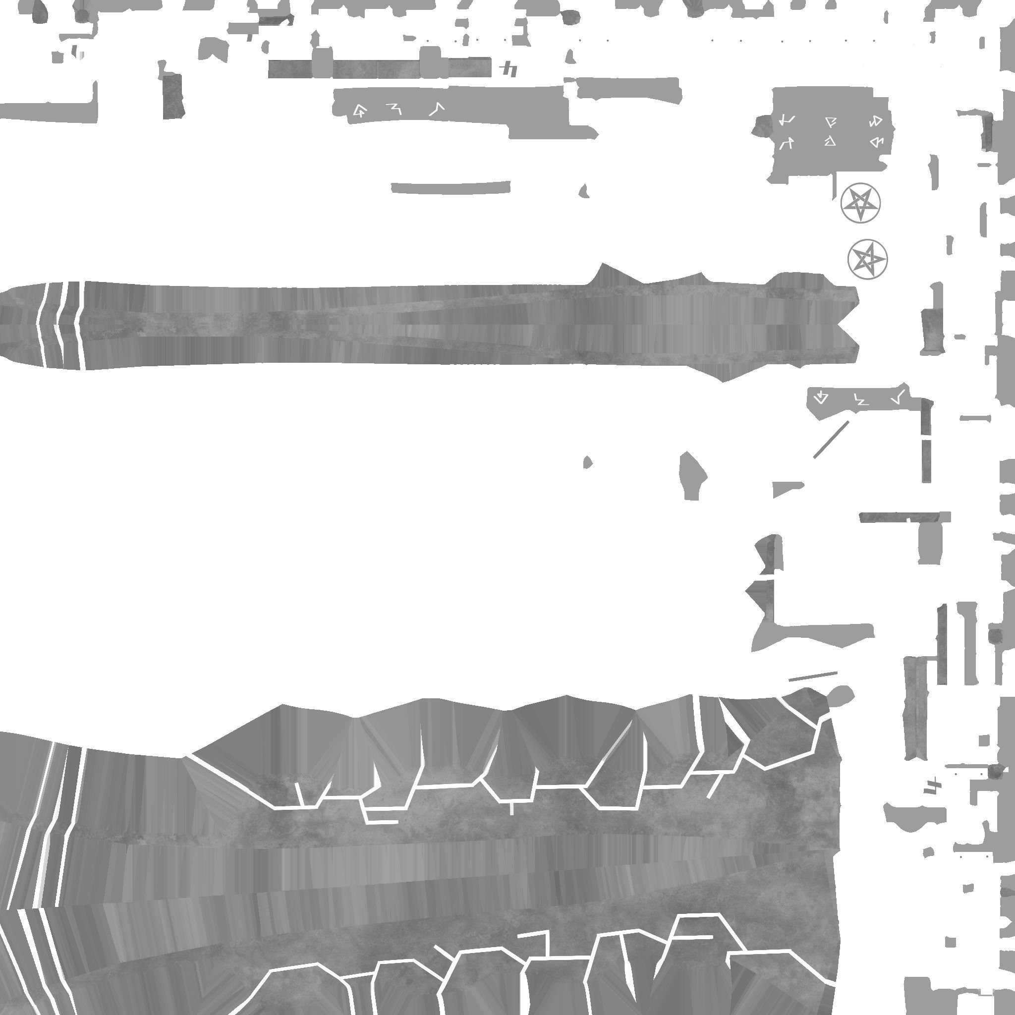 Demonic sci-fi katana  Low-poly 3D model_12