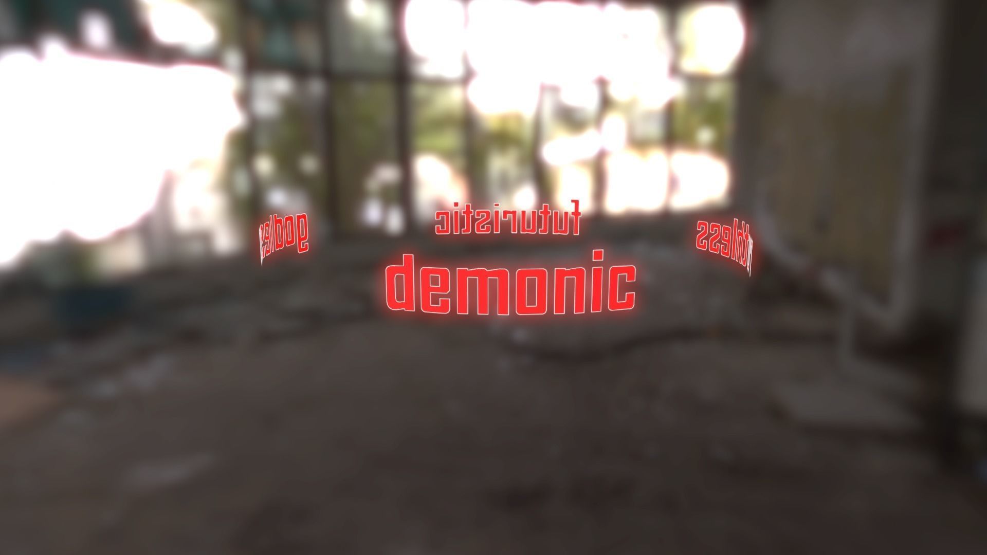 Demonic sci-fi katana  Low-poly 3D model_7