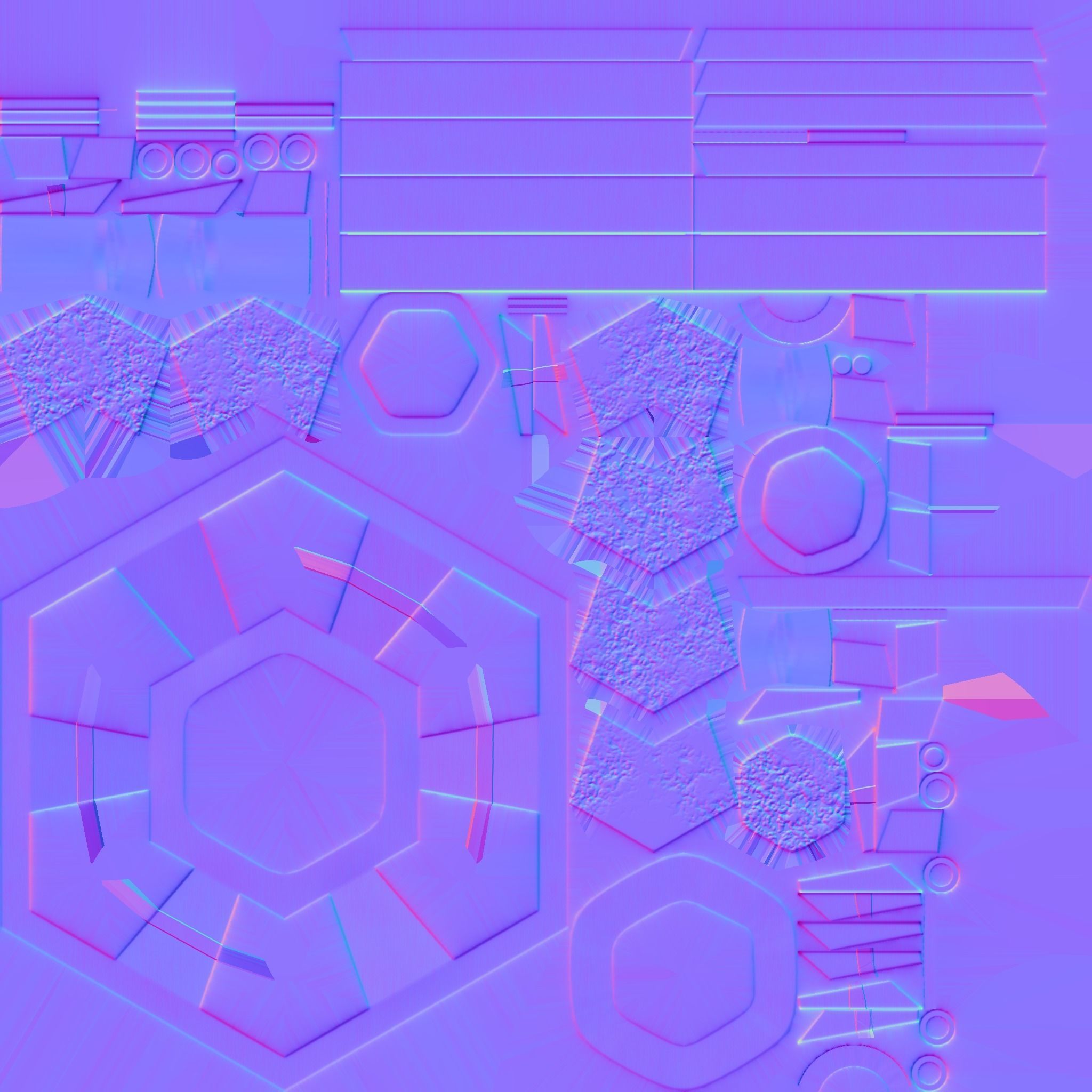 Demonic sci-fi katana  Low-poly 3D model_22