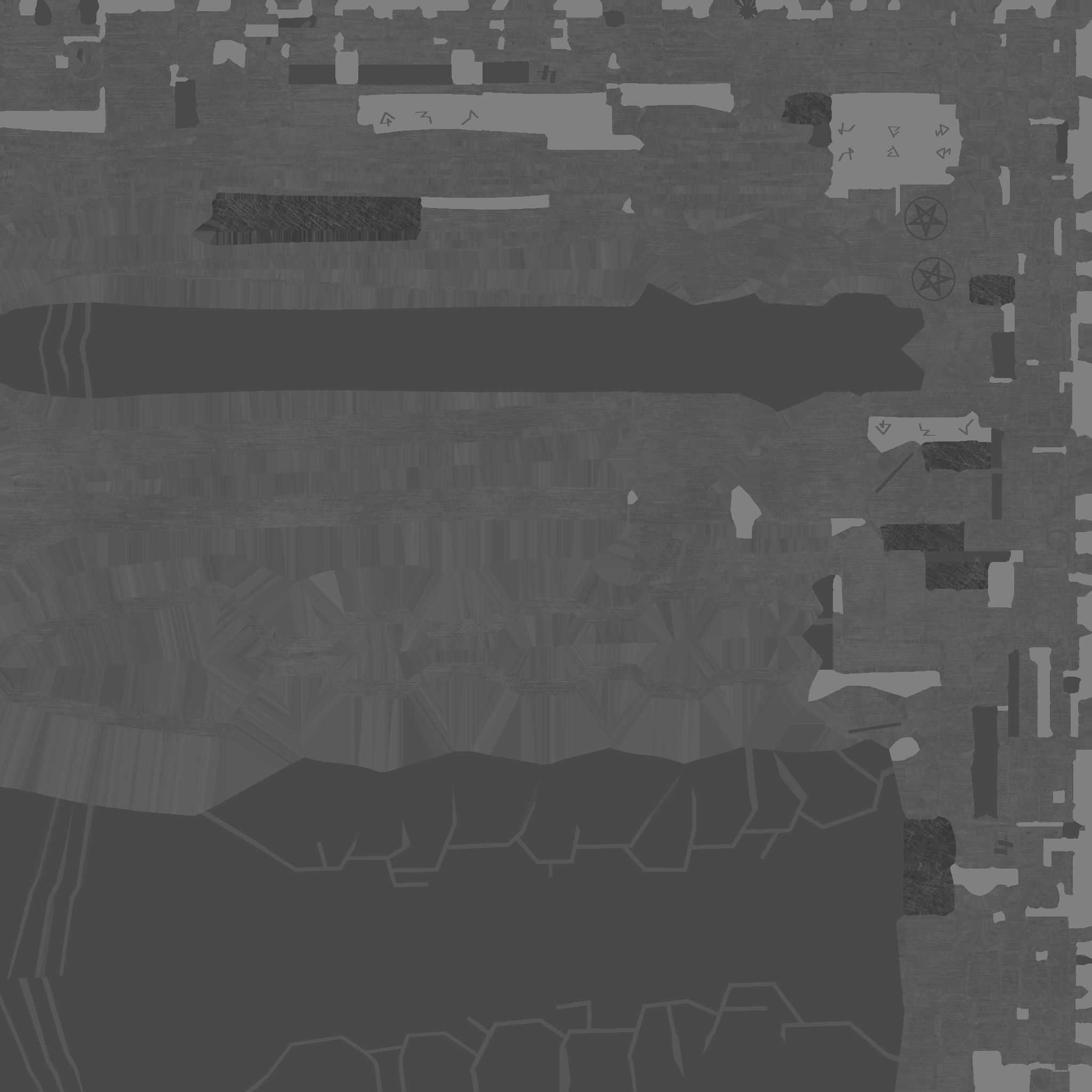 Demonic sci-fi katana  Low-poly 3D model_13