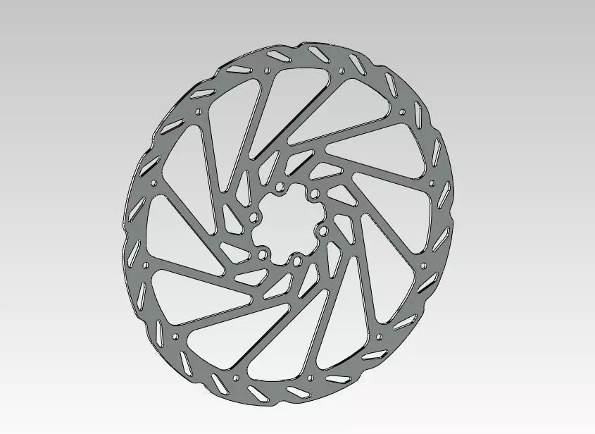 Disc bicycle rotor Free 3D model_0
