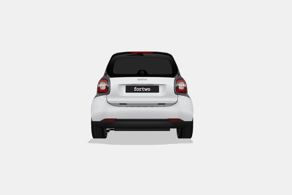 Smart fortwo Low-poly 3D model_8