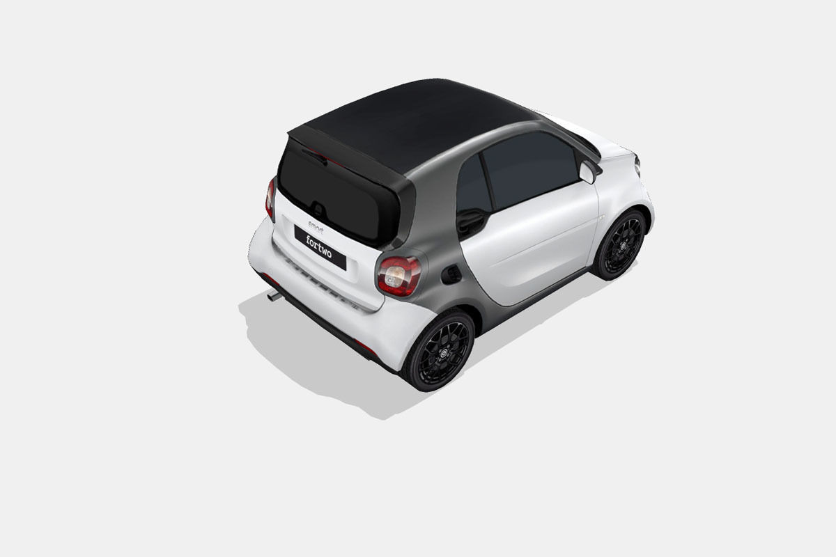 Smart fortwo Low-poly 3D model_12