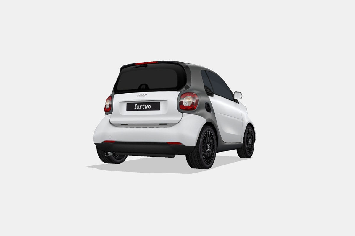 Smart fortwo Low-poly 3D model_11