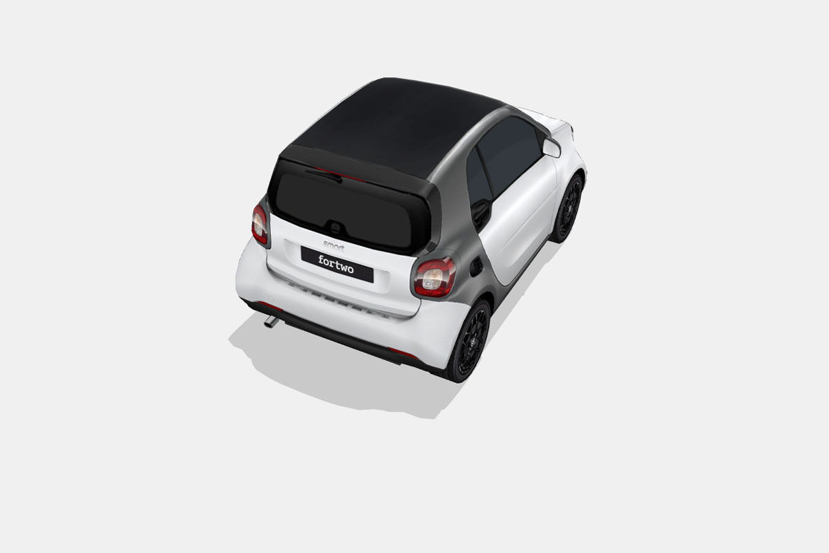 Smart fortwo Low-poly 3D model_10