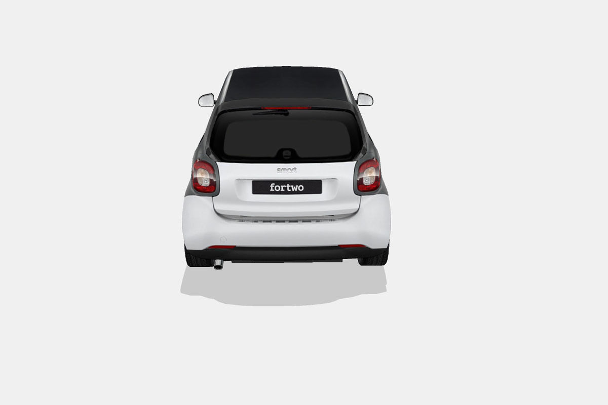 Smart fortwo Low-poly 3D model_9