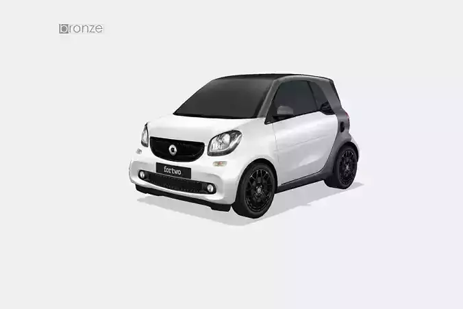 Smart fortwo Low-poly 3D model Smart fortwo Low-poly 3D model