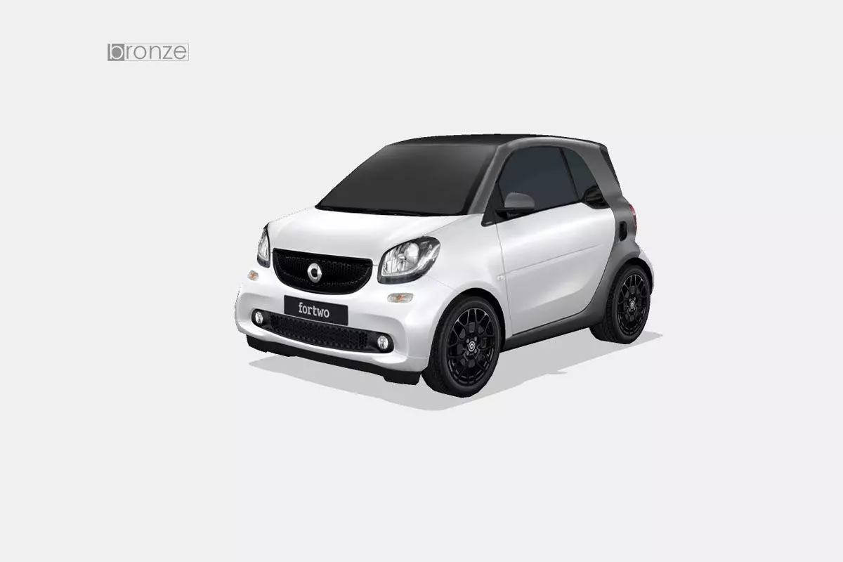 Smart fortwo Low-poly 3D model_0