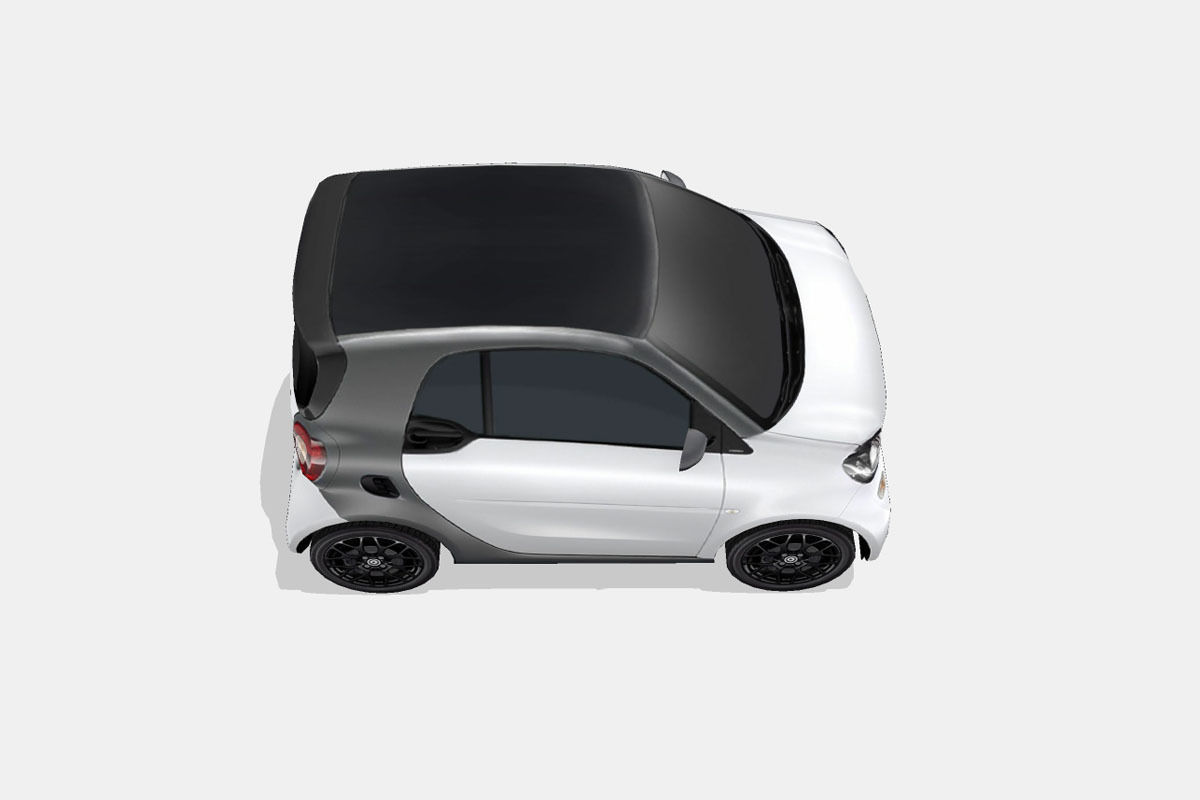 Smart fortwo Low-poly 3D model_13