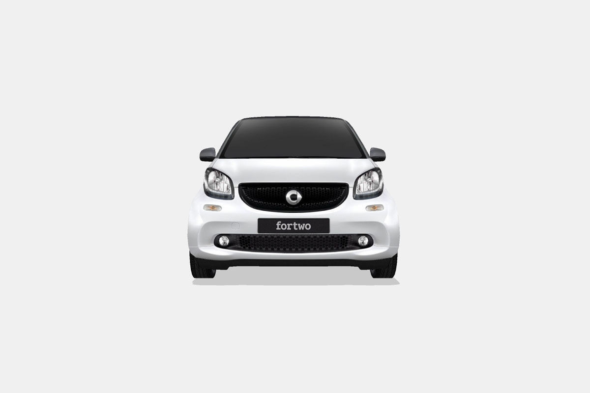 Smart fortwo Low-poly 3D model_3
