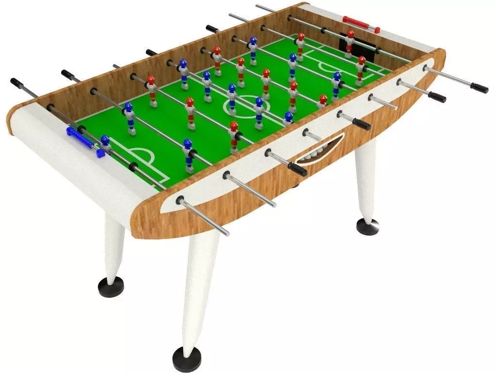 Foosball table 3D model_0