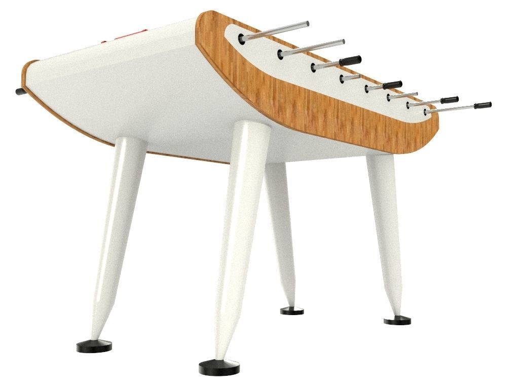 Foosball table 3D model_4