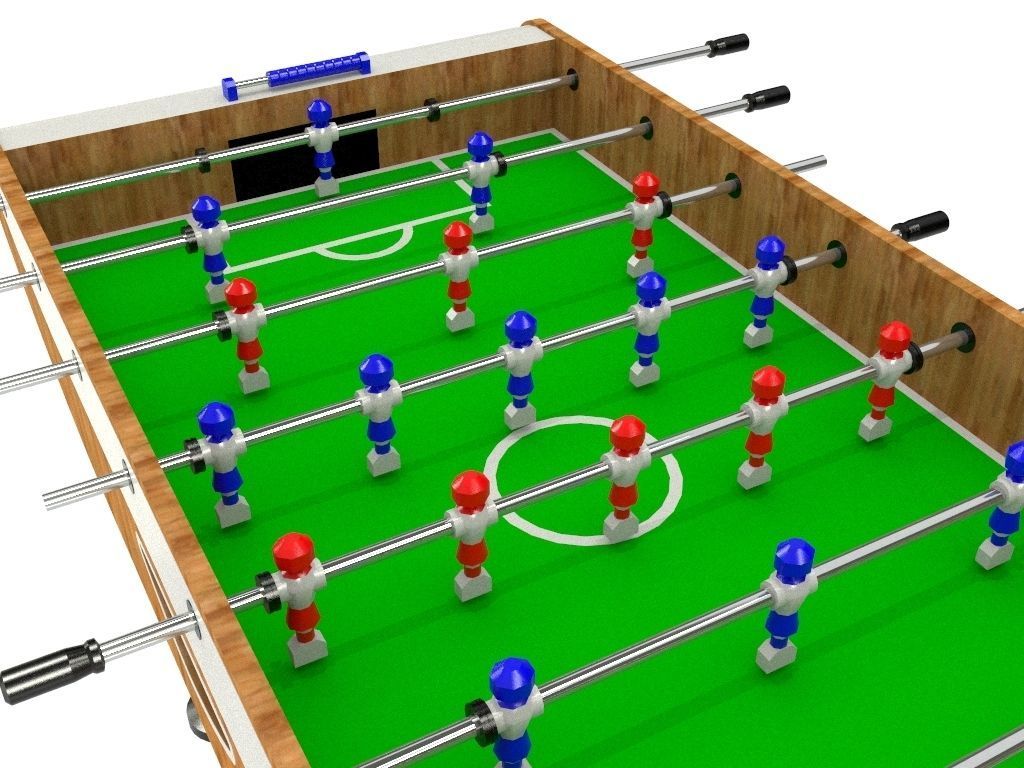 Foosball table 3D model_6