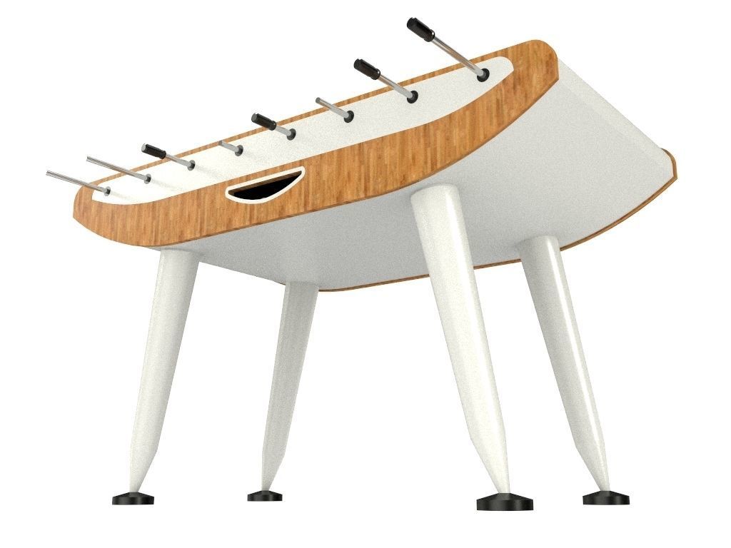 Foosball table 3D model_5