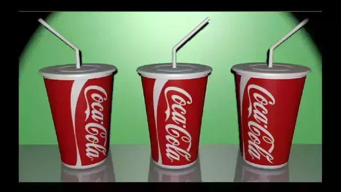 cardboard cup of coke