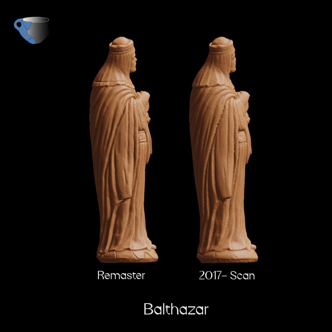 FREE Balthazar Christmas nativity crib Figurine Free 3D print model_5