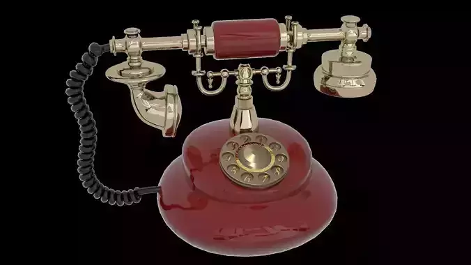 Vintage telephone 3D model