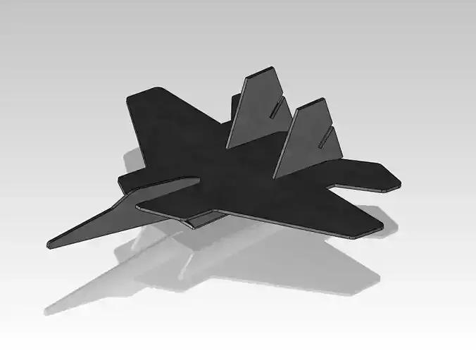 F fighter jet Free 3D model